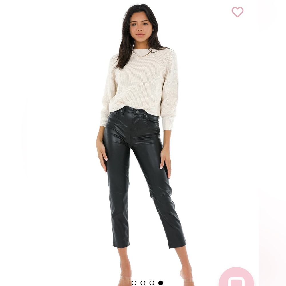 Blank NYC Vegan Leather Straight Pant